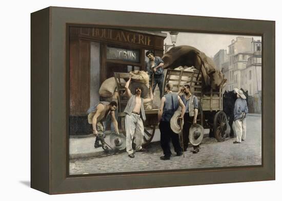 Les livreurs de farine-Pierre Carrier-belleuse-Framed Premier Image Canvas