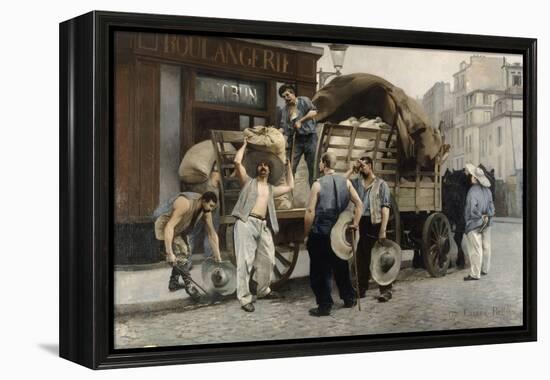 Les livreurs de farine-Pierre Carrier-belleuse-Framed Premier Image Canvas