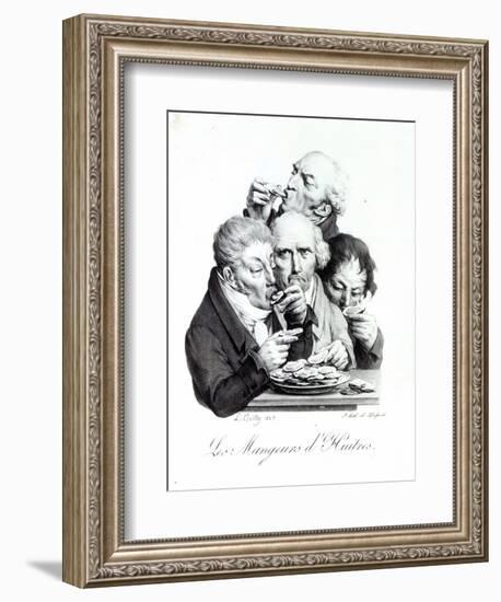 Les Mangeurs D'Huitres, 1825-Louis Leopold Boilly-Framed Giclee Print