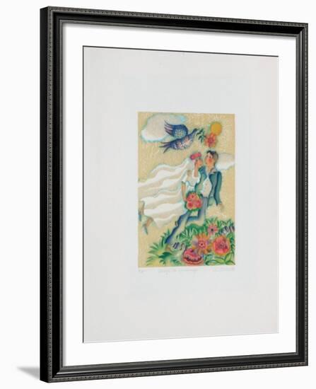 Les Mariés-Françoise Deberdt-Framed Premium Edition