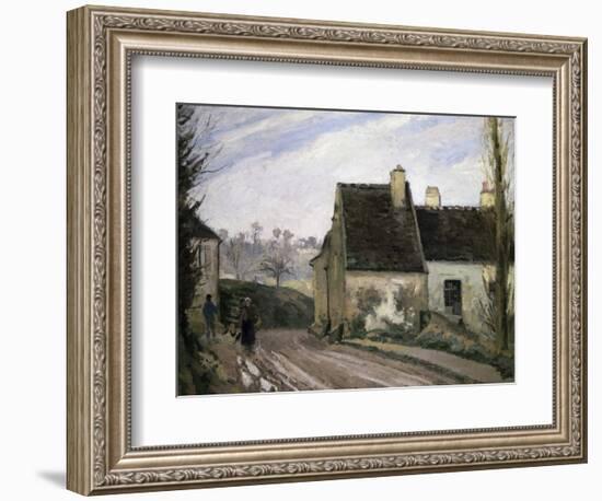 Les Masures Pres D' Osny-Camille Pissarro-Framed Giclee Print