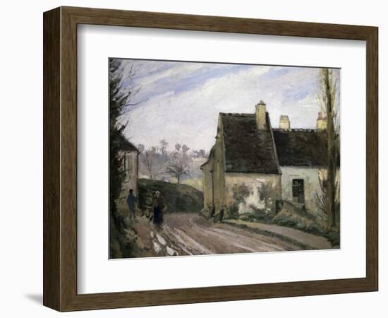 Les Masures Pres D' Osny-Camille Pissarro-Framed Giclee Print