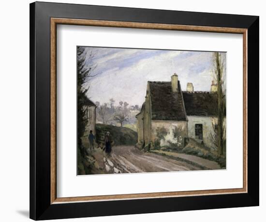 Les Masures Pres D' Osny-Camille Pissarro-Framed Giclee Print