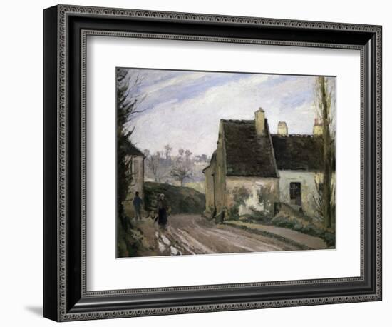 Les Masures Pres D' Osny-Camille Pissarro-Framed Giclee Print