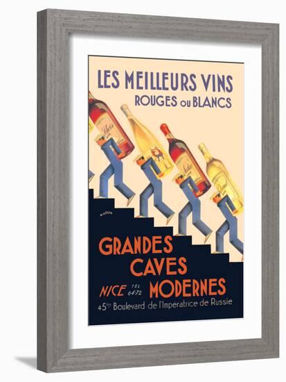 Les Meilleurs Vins-null-Framed Art Print