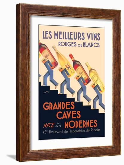 Les Meilleurs Vins-null-Framed Art Print