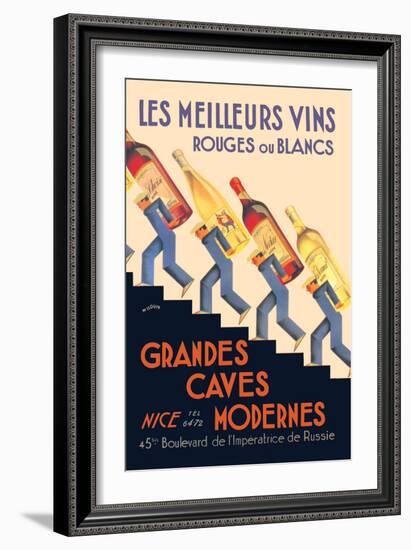 Les Meilleurs Vins-null-Framed Art Print