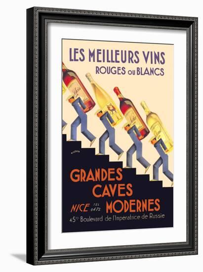 Les Meilleurs Vins-null-Framed Art Print