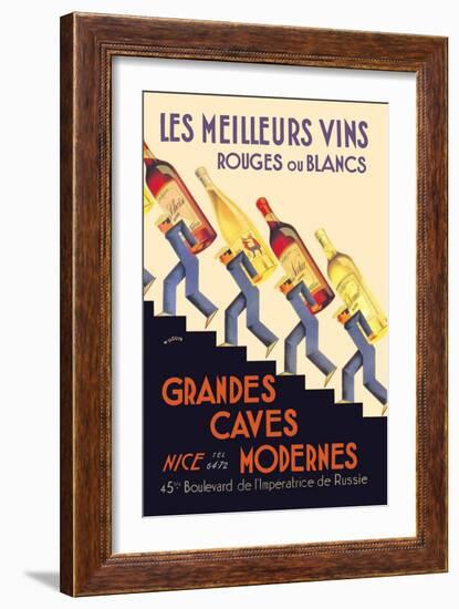 Les Meilleurs Vins-null-Framed Art Print