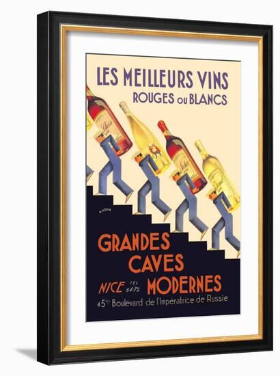 Les Meilleurs Vins-null-Framed Art Print