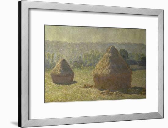 Les Meules-Claude Monet-Framed Giclee Print