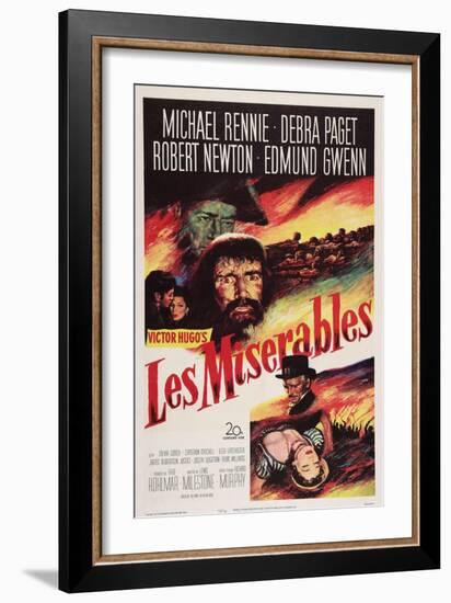 Les Miserables, Michael Rennie, (Beard), 1952-null-Framed Art Print