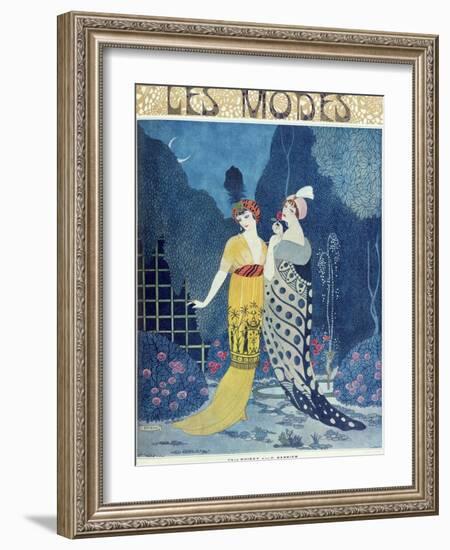 Les Modes-Georges Barbier-Framed Giclee Print