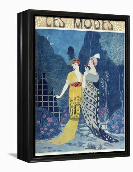 Les Modes-Georges Barbier-Framed Premier Image Canvas