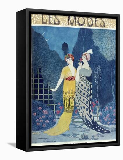 Les Modes-Georges Barbier-Framed Premier Image Canvas