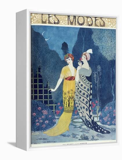 Les Modes-Georges Barbier-Framed Premier Image Canvas