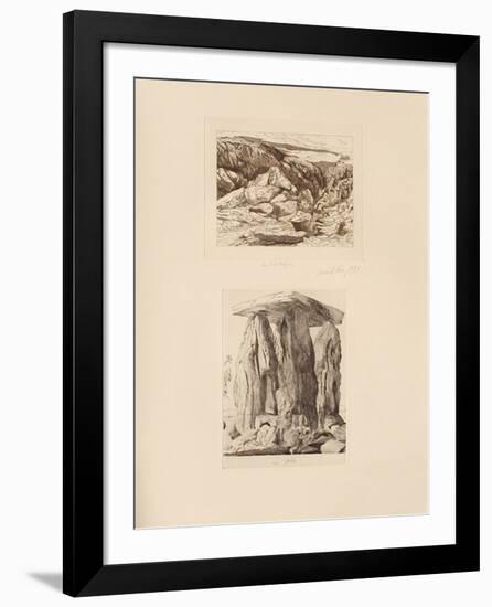 Les montagnes et le poète-Gerardiaz-Framed Collectable Print