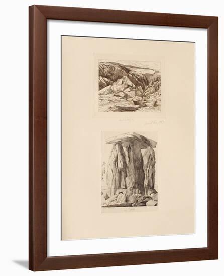 Les montagnes et le poète-Gerardiaz-Framed Collectable Print