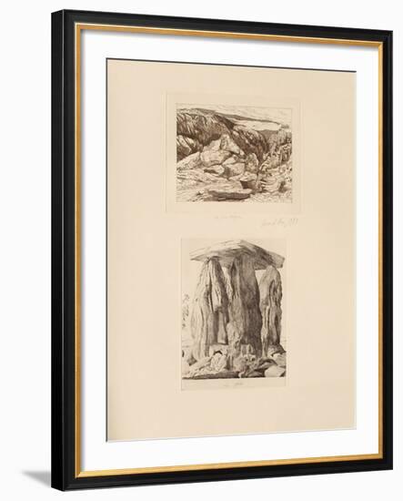Les montagnes et le poète-Gerardiaz-Framed Collectable Print