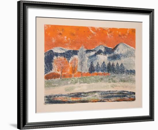 Les Montagnes-Guy Bardone-Framed Limited Edition