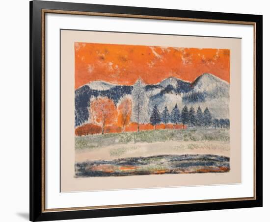 Les Montagnes-Guy Bardone-Framed Limited Edition