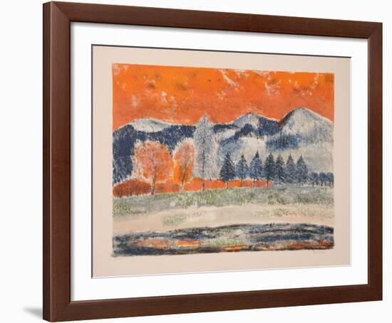 Les Montagnes-Guy Bardone-Framed Limited Edition