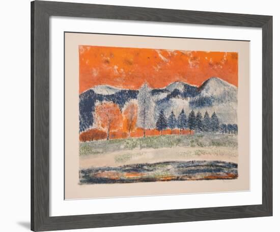 Les Montagnes-Guy Bardone-Framed Limited Edition