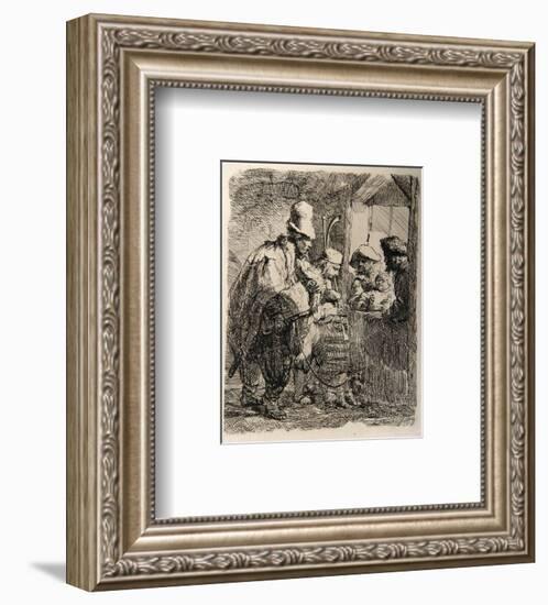 Les Musiciens Ambulants (B119)-Amand Durand-Framed Collectable Print