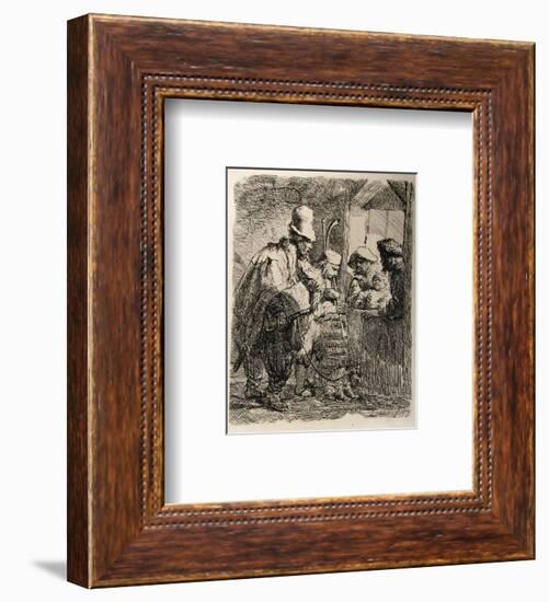 Les Musiciens Ambulants (B119)-Amand Durand-Framed Collectable Print