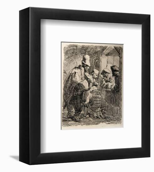 Les Musiciens Ambulants (B119)-Amand Durand-Framed Collectable Print