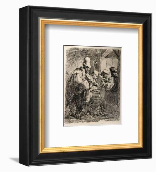 Les Musiciens Ambulants (B119)-Amand Durand-Framed Collectable Print