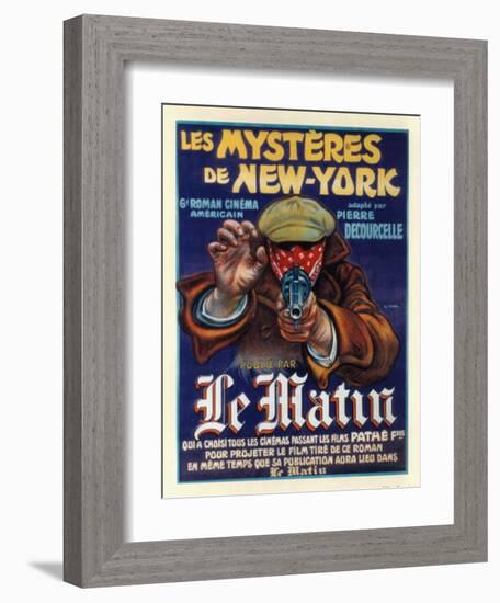 Les Mysteres de New York-null-Framed Art Print