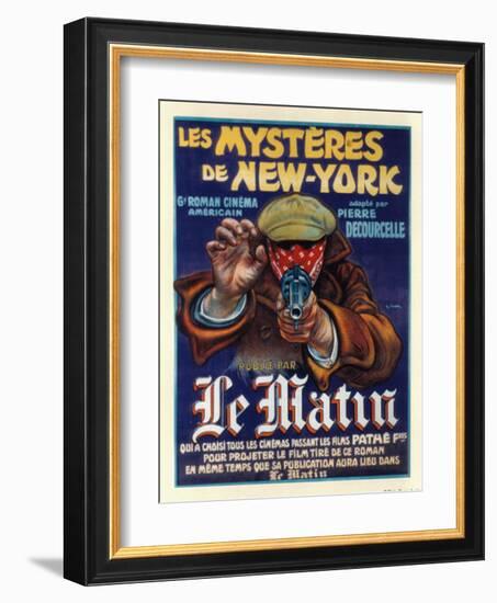 Les Mysteres de New York-null-Framed Art Print