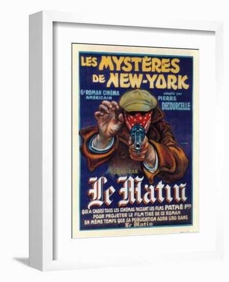 Les Mysteres de New York-null-Framed Art Print
