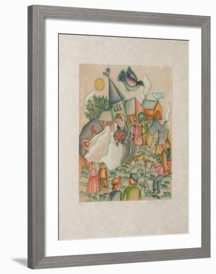 Les Noces-Françoise Deberdt-Framed Collectable Print