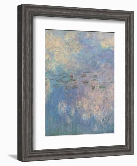 Les Nymph? : les Nuages-Claude Monet-Framed Giclee Print