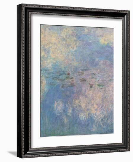 Les Nymph? : les Nuages-Claude Monet-Framed Giclee Print