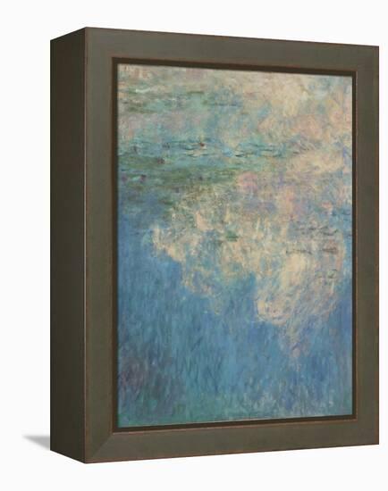 Les Nymph? : les Nuages-Claude Monet-Framed Premier Image Canvas