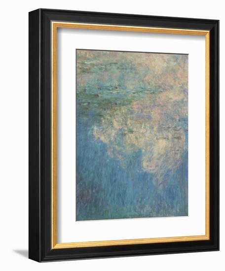 Les Nymph? : les Nuages-Claude Monet-Framed Giclee Print