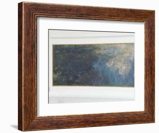 Les Nymph? : les Nuages-Claude Monet-Framed Giclee Print