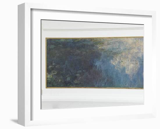 Les Nymph? : les Nuages-Claude Monet-Framed Giclee Print