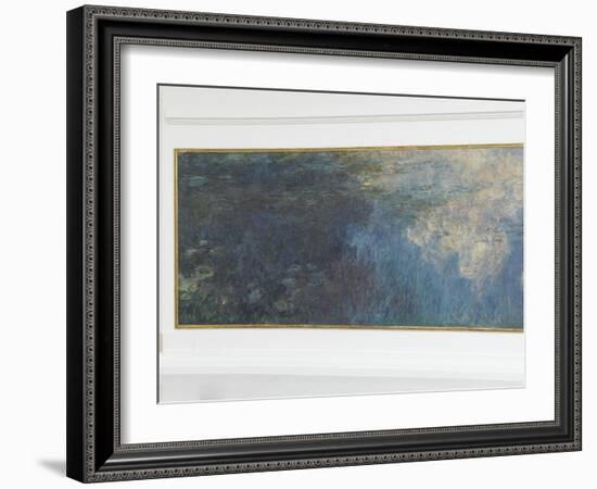 Les Nymph? : les Nuages-Claude Monet-Framed Giclee Print