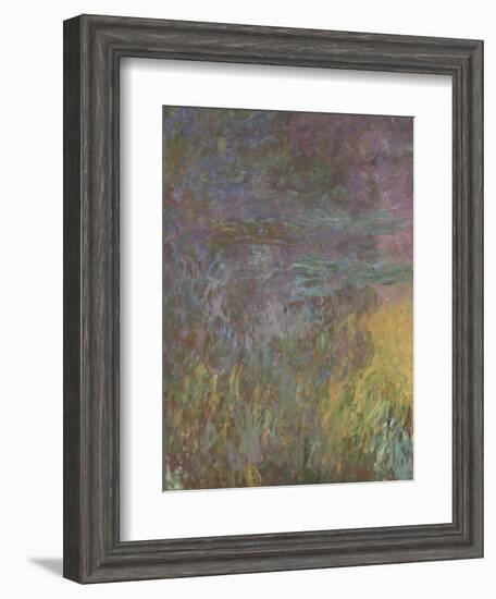 Les Nymph? : Soleil couchant-Claude Monet-Framed Giclee Print