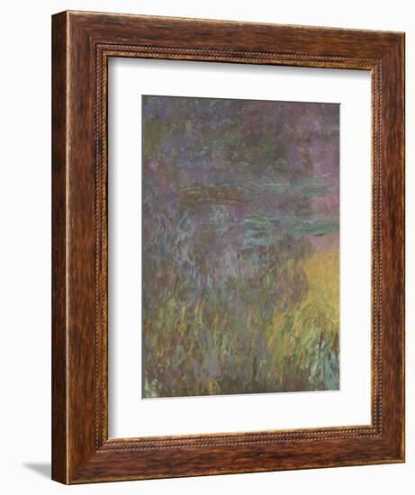 Les Nymph? : Soleil couchant-Claude Monet-Framed Giclee Print