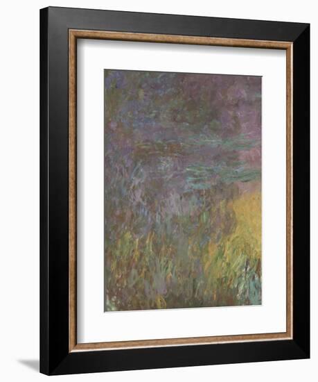 Les Nymph? : Soleil couchant-Claude Monet-Framed Giclee Print