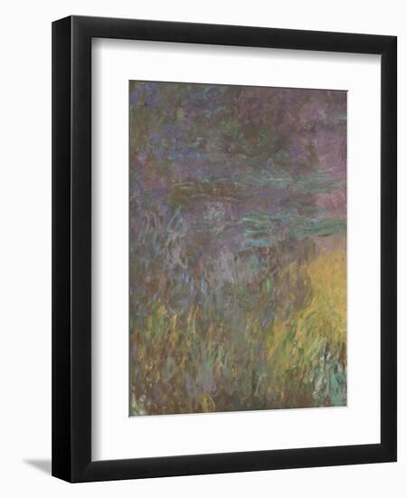 Les Nymph? : Soleil couchant-Claude Monet-Framed Giclee Print