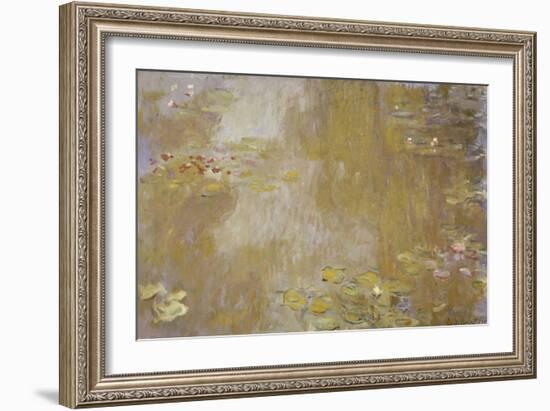 Les Nymphéas à Giverny-Claude Monet-Framed Giclee Print