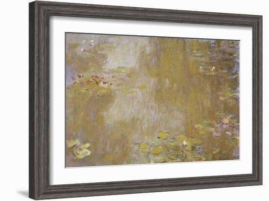 Les Nymphéas à Giverny-Claude Monet-Framed Giclee Print