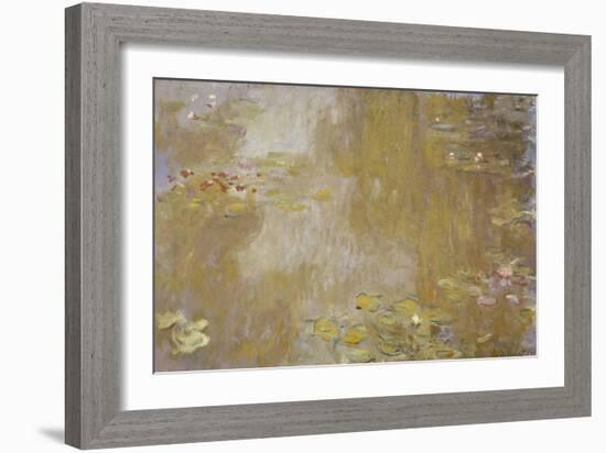 Les Nymphéas à Giverny-Claude Monet-Framed Giclee Print