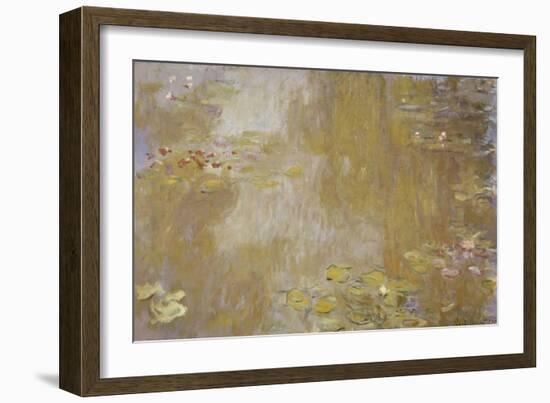 Les Nymphéas à Giverny-Claude Monet-Framed Giclee Print